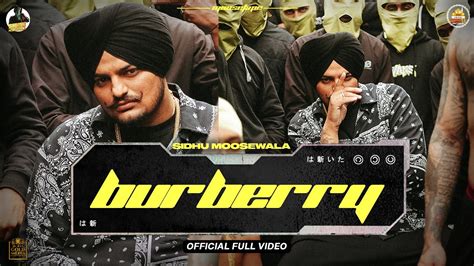 burberry sidhu|Burberry (Official Video) Sidhu Moose Wala .